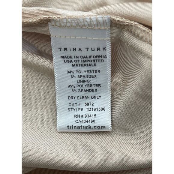 Trina Turk Multi Color Sheath Cocktail Dress Size 0 - Picture 10 of 10